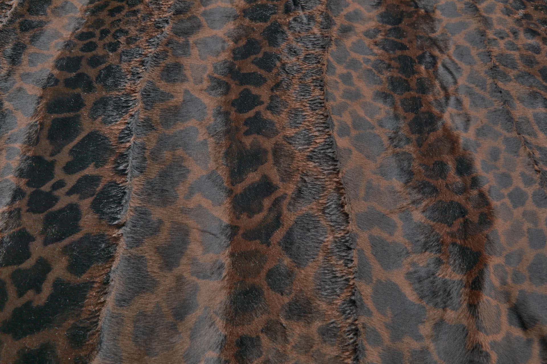 Pony Skin in Chocolate Brown and Black Giraffe Spot fabric, image 6 of 6