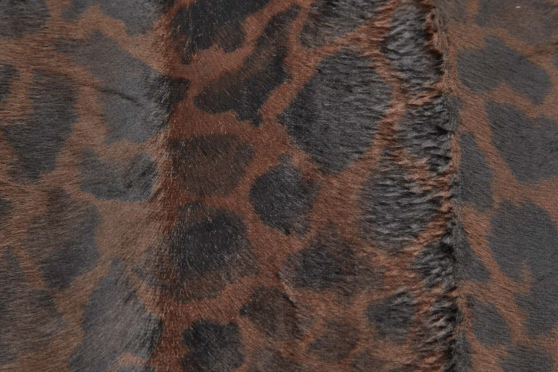 Pony Skin in Chocolate Brown and Black Giraffe Spot fabric, image 2 of 6