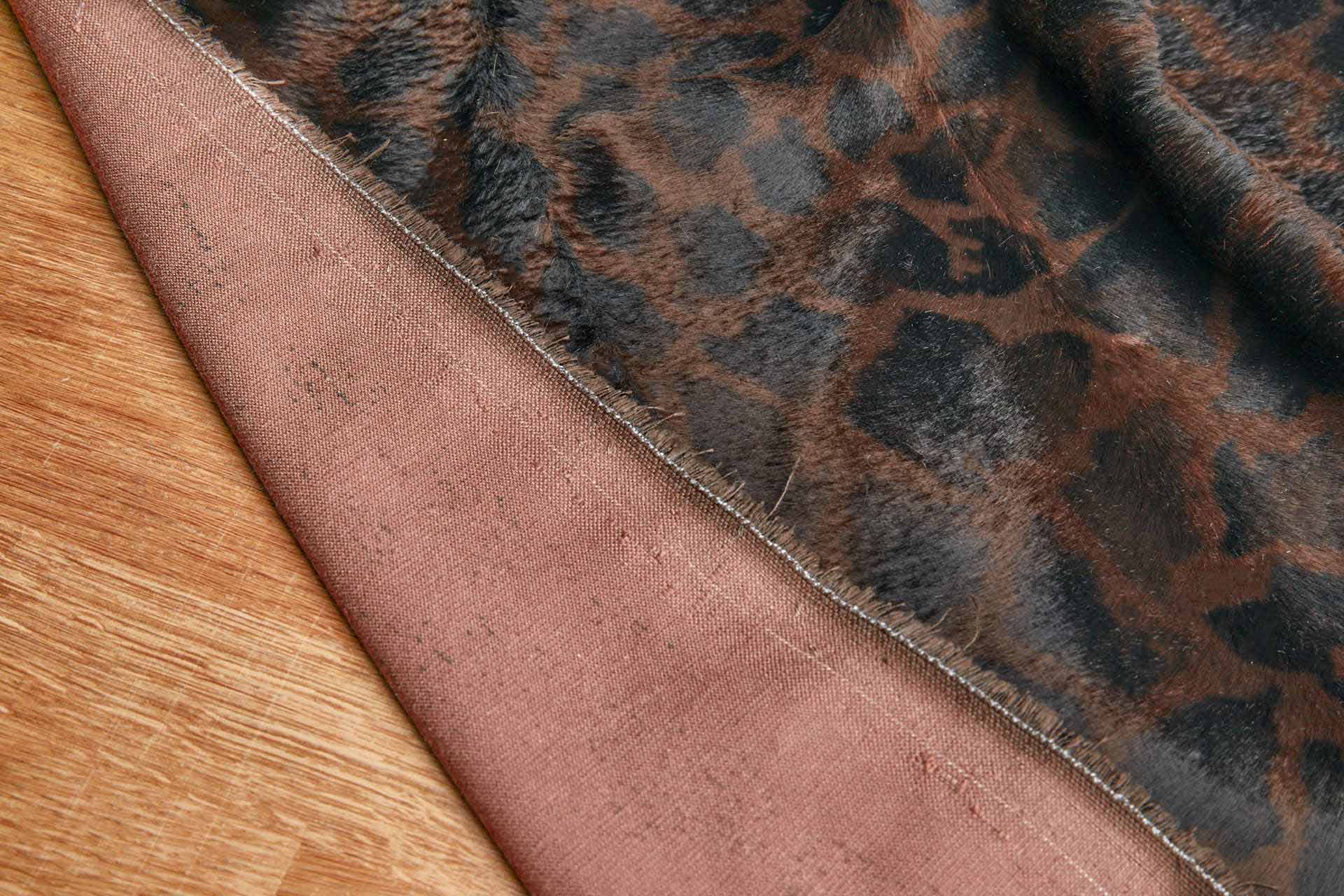 Pony Skin in Chocolate Brown and Black Giraffe Spot fabric, image 4 of 6