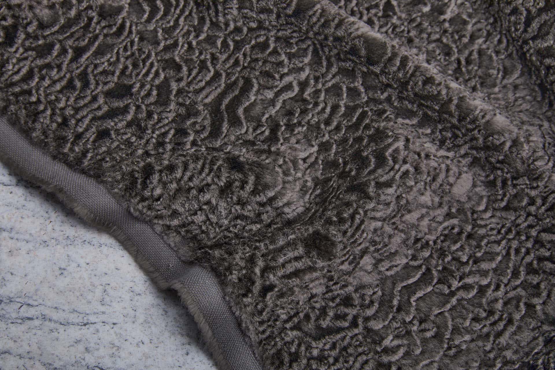 Faux Astrakhan - Mushroom Brown fabric, image 5 of 7