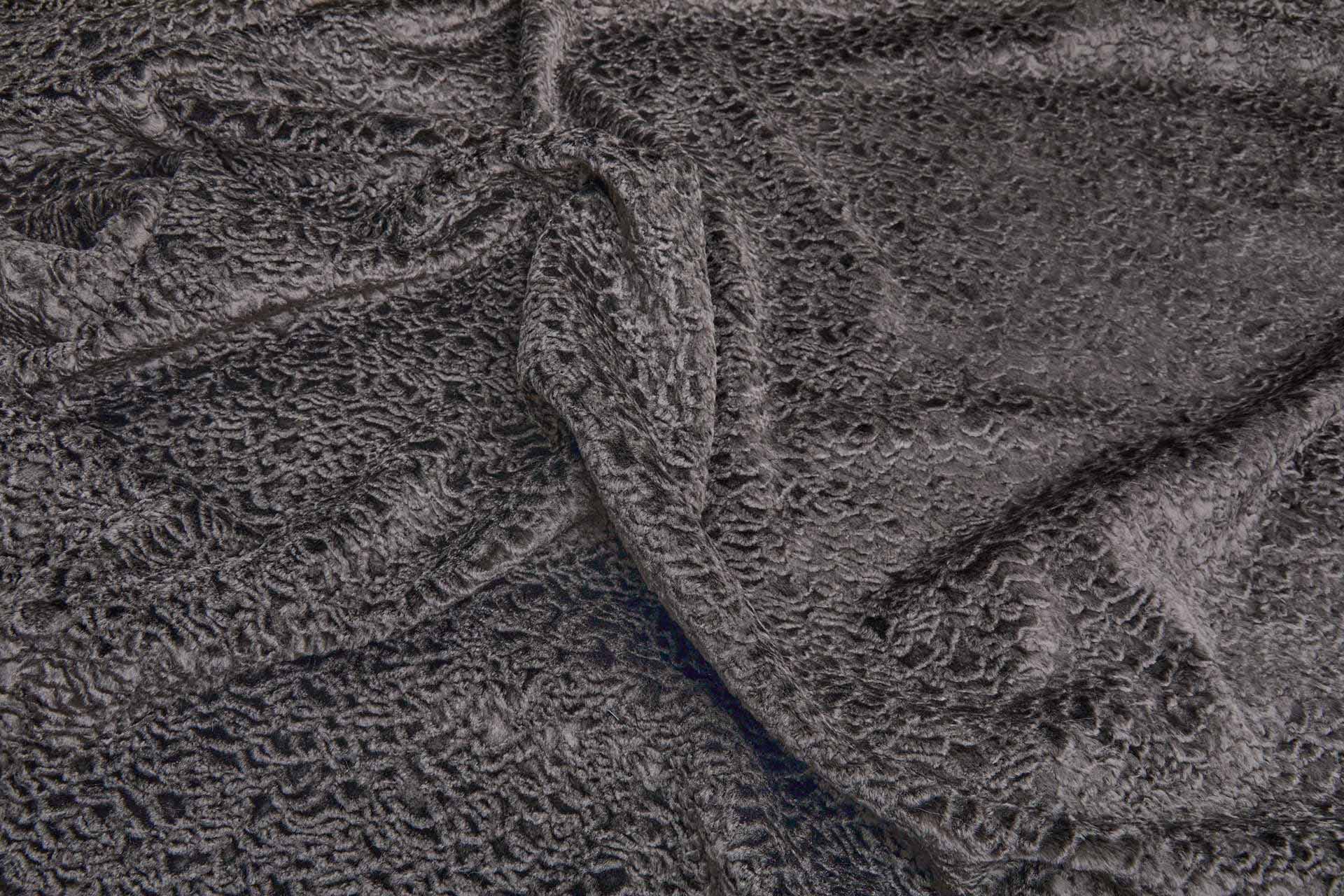 Faux Astrakhan - Mushroom Brown fabric, image 6 of 7