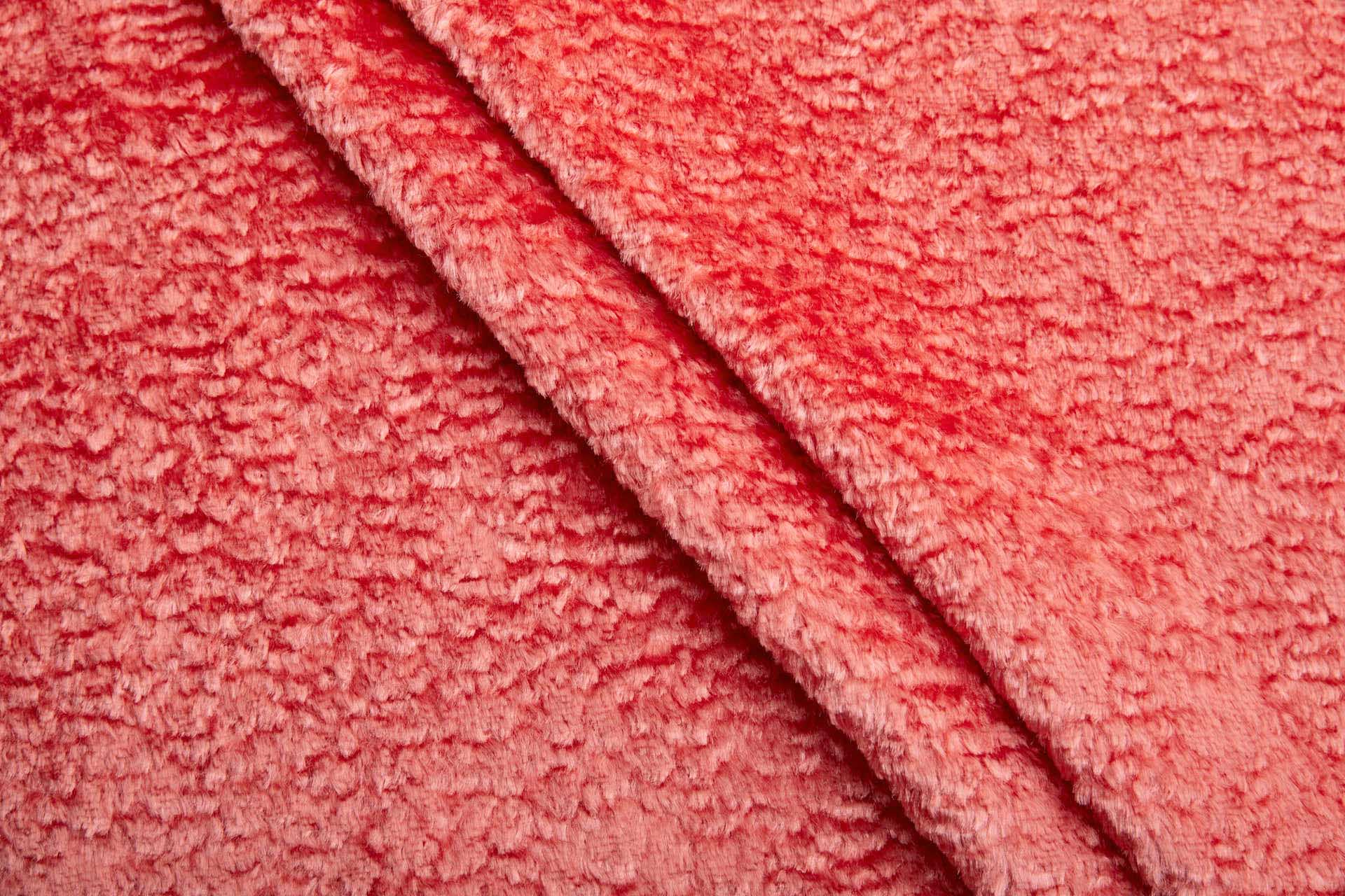 Faux Astrakhan - Pink Salmon fabric