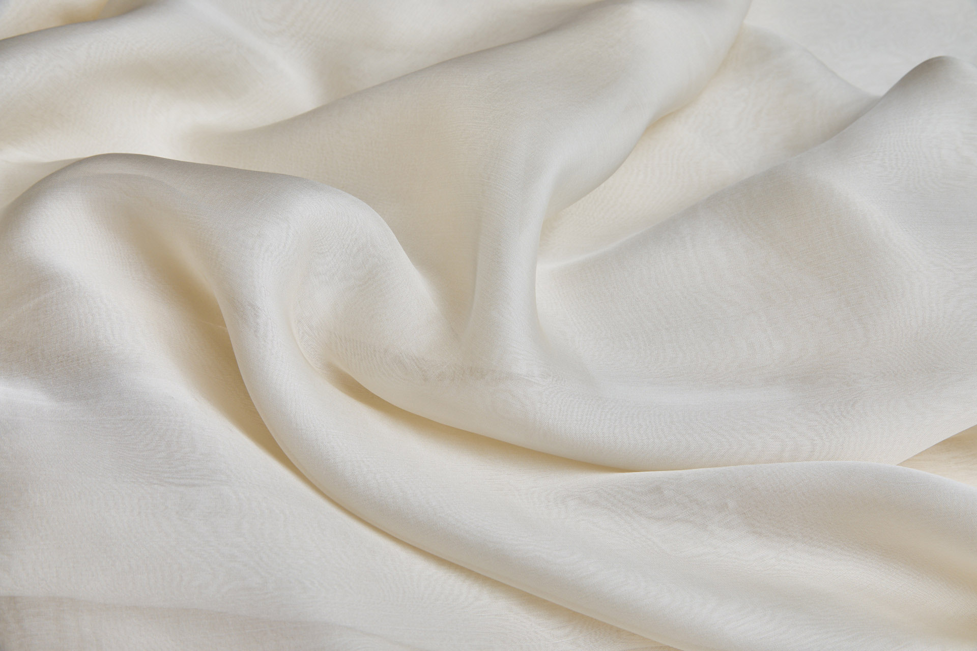 Vintage Ivory Silk Chiffon fabric, image 5 of 5