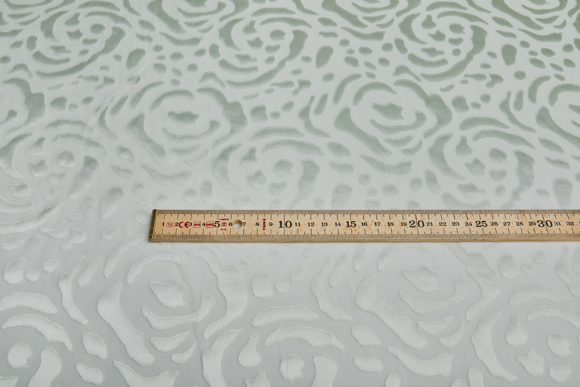 Contemporary Devore Burnout in Ice Green - 1.3m Piece fabric, image 7 of 8