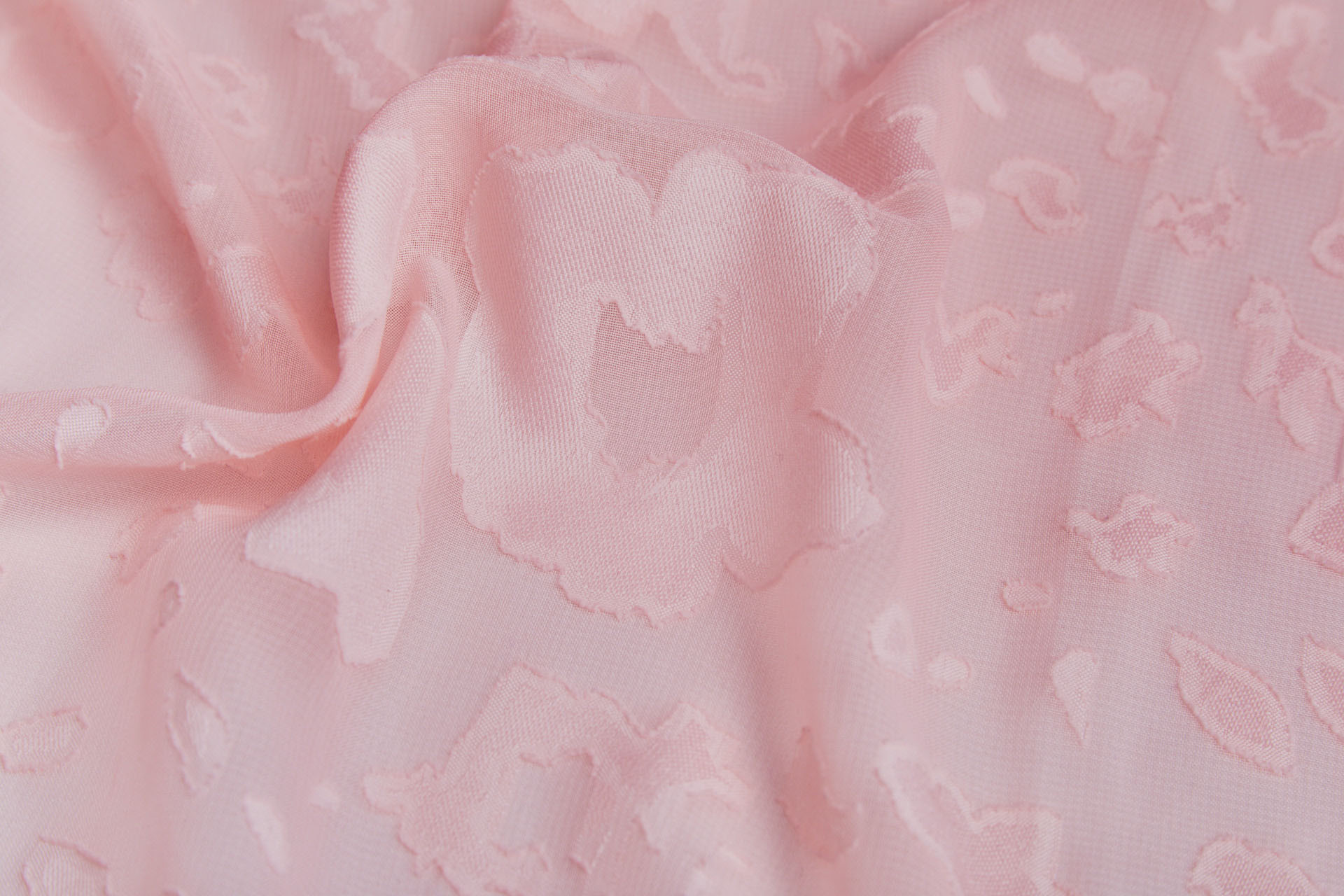 Contemporary Devore Burnout in Pale Pink fabric, image 8 of 9