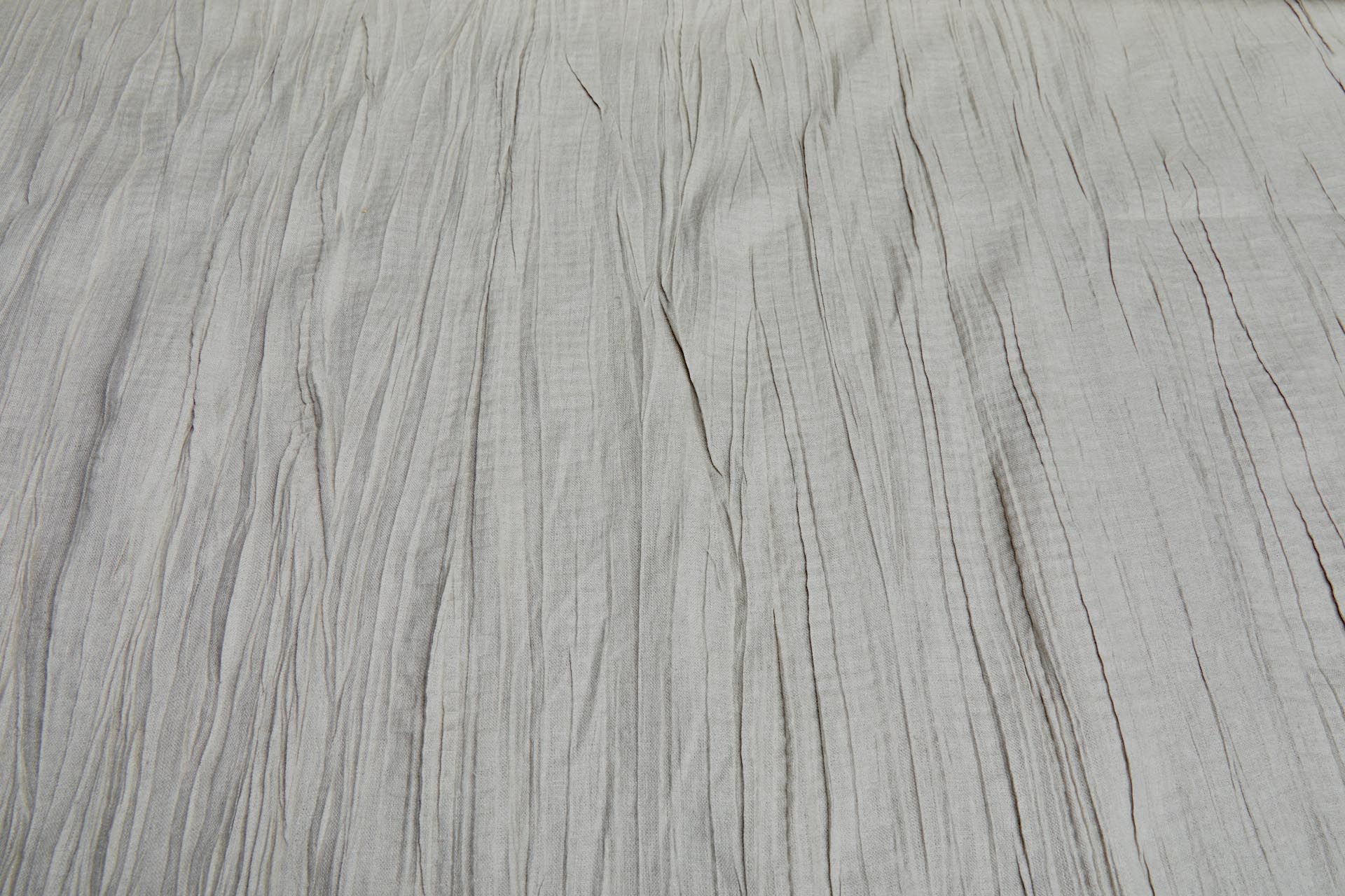 Irregular Broomstick Pleated Natural Linen fabric, image 5 of 5