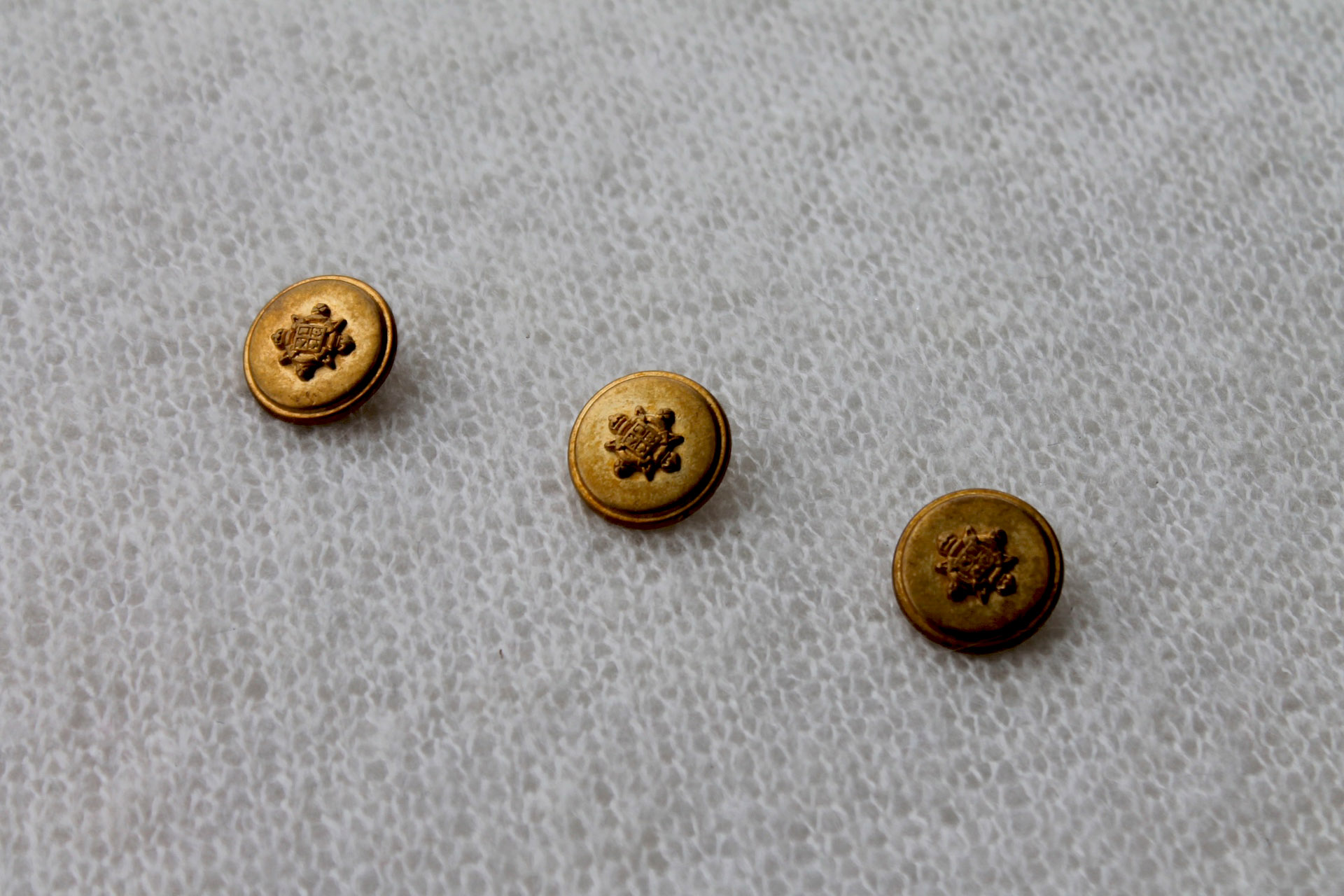 Vintage Italian Star Crest Military Button - 2cm, image 2 of 3