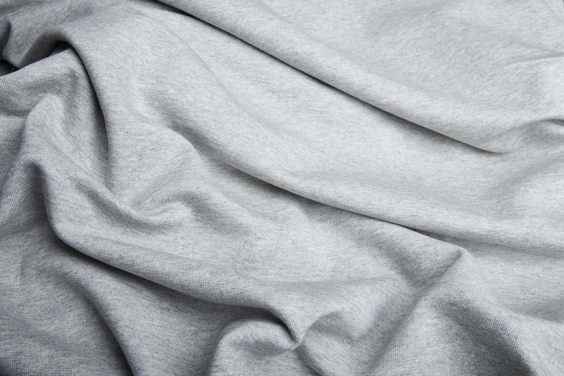 Loop Backed Sweatshirt Jersey - Warm Grey Marl fabric, image 2 of 5