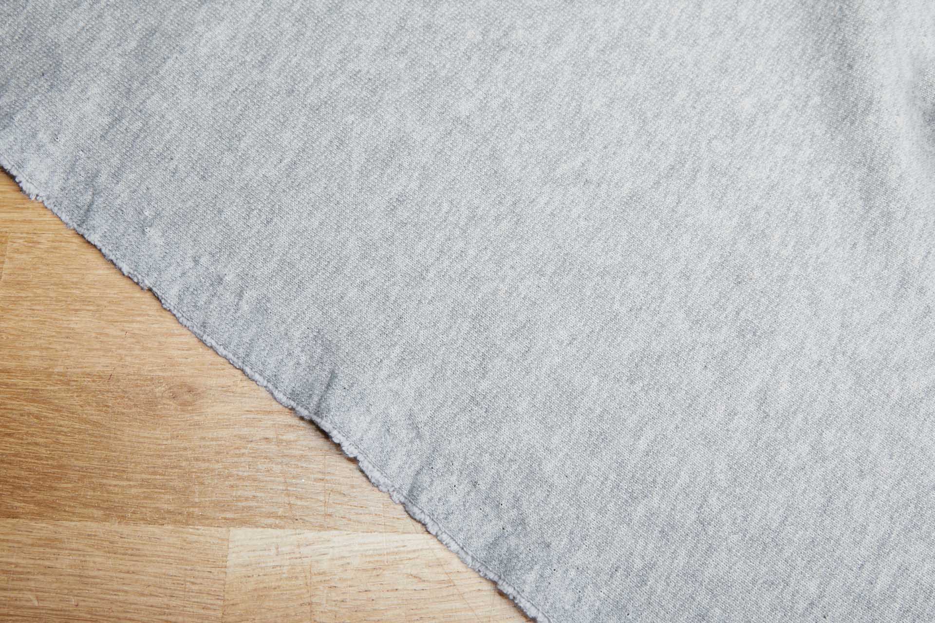 Loop Backed Sweatshirt Jersey - Warm Grey Marl fabric, image 3 of 5