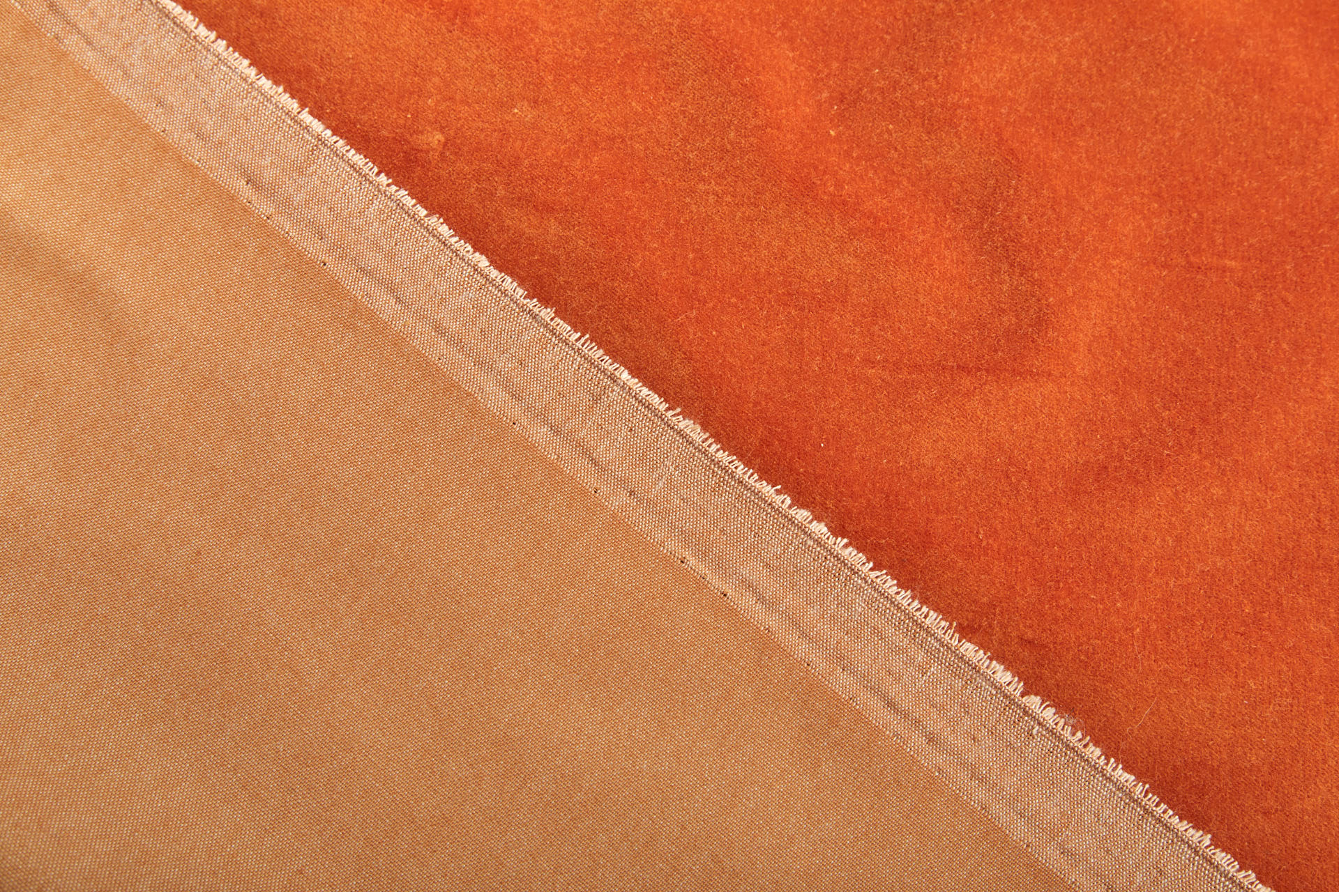 Heavy Cotton Velvet - Orange fabric, image 5 of 7