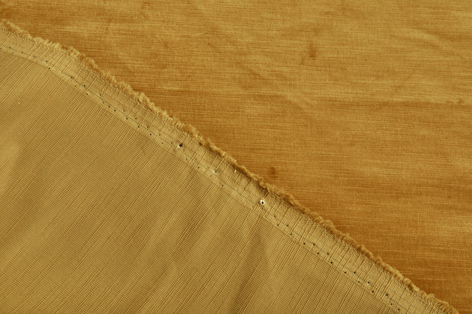 Textured Cotton Velvet - Ochre fabric, image 3 of 7