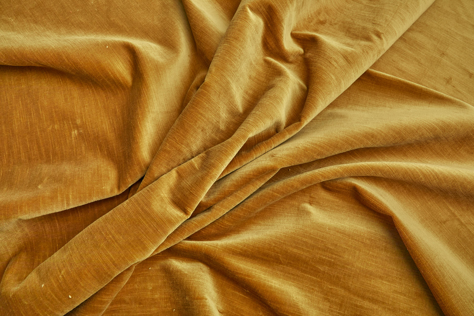 Textured Cotton Velvet - Ochre fabric, image 6 of 7