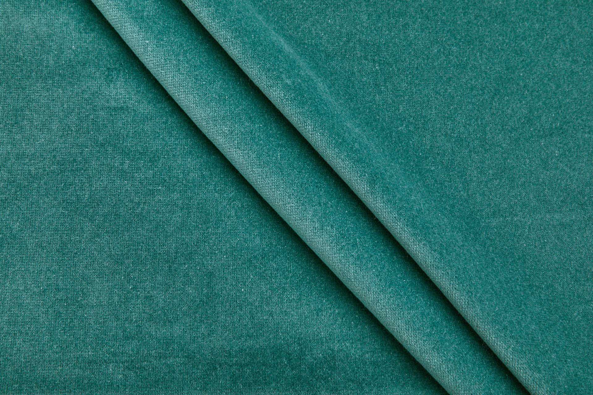 Heavy Cotton Velvet - Deep Sea Green fabric, image 3 of 7