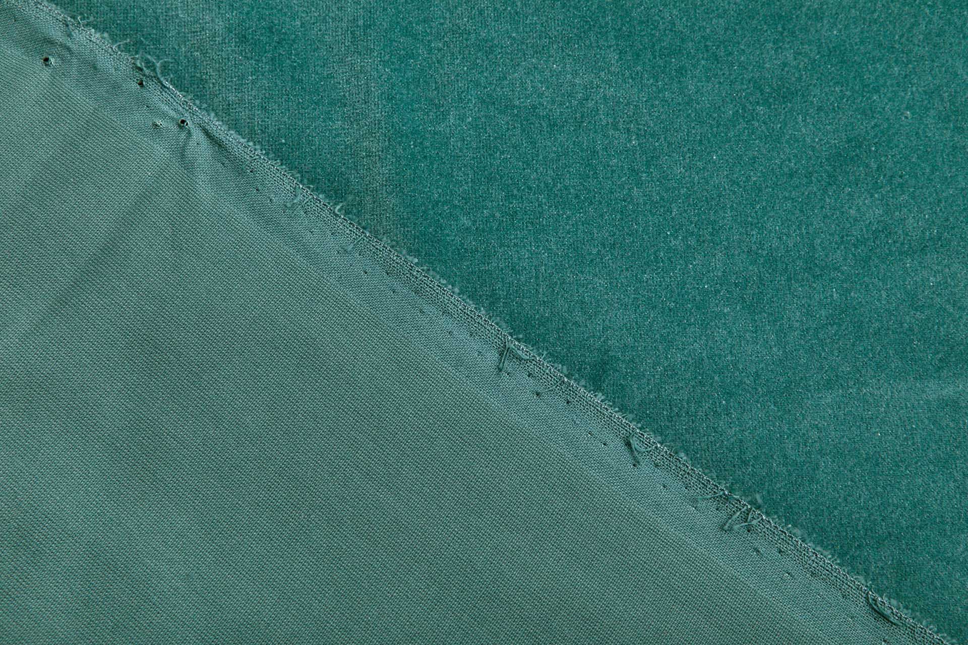 Heavy Cotton Velvet - Deep Sea Green fabric, image 5 of 7