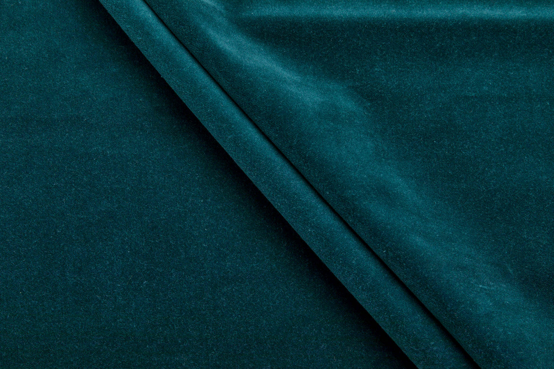 Heavy Cotton Velvet - Deepest Teal fabric, image 3 of 7