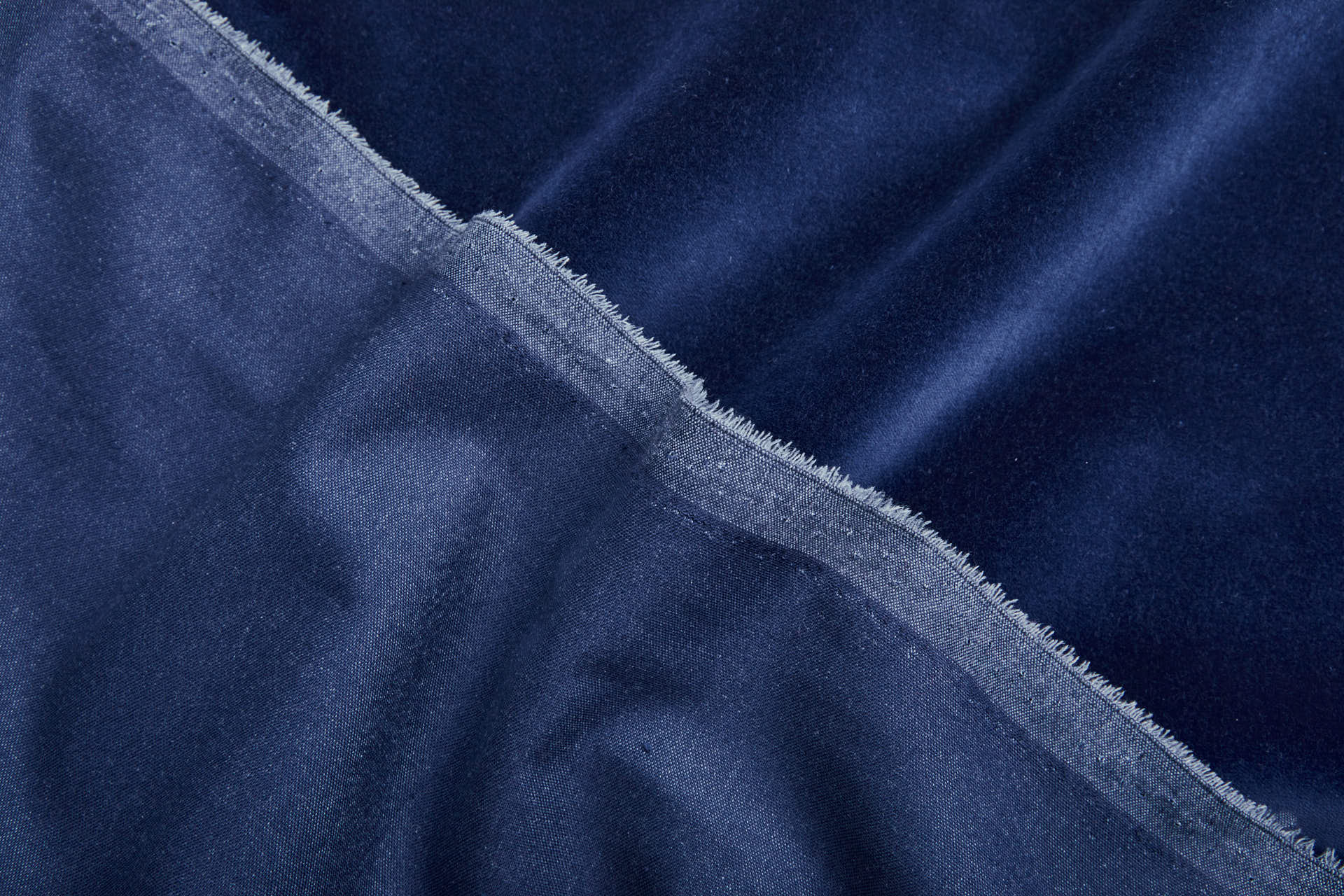 Heavy Cotton Velvet - Navy fabric, image 3 of 5