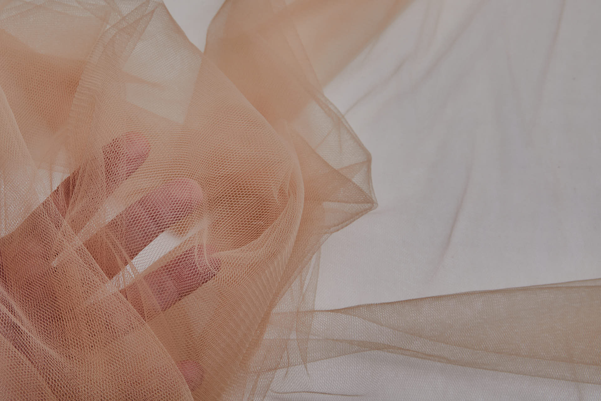 Fine Frothy Tulle in Nude fabric, image 2 of 6
