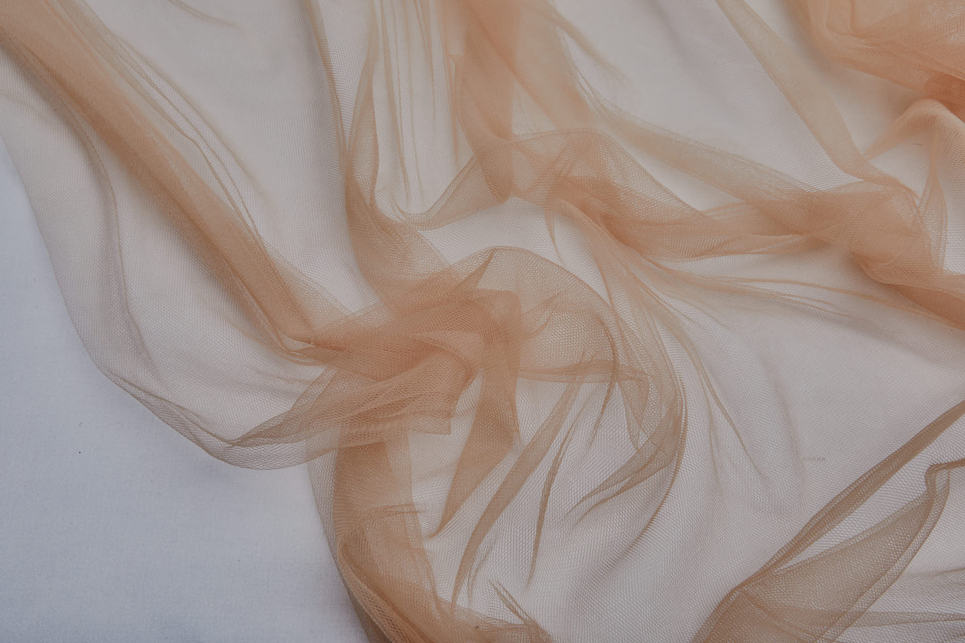 Fine Frothy Tulle in Nude fabric, image 4 of 6