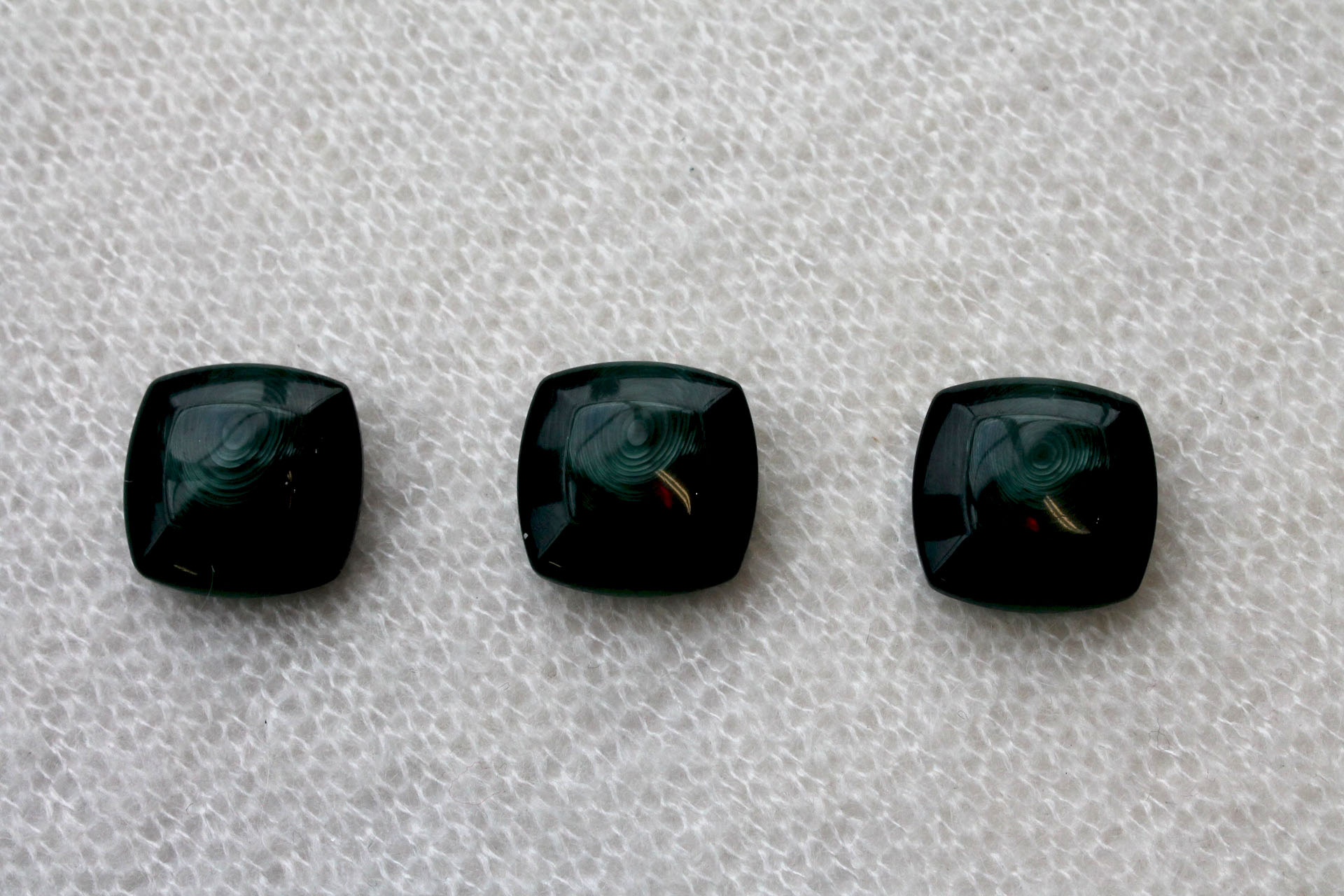 Dark Green Marbled Resin Button - 2.7cm, image 2 of 4