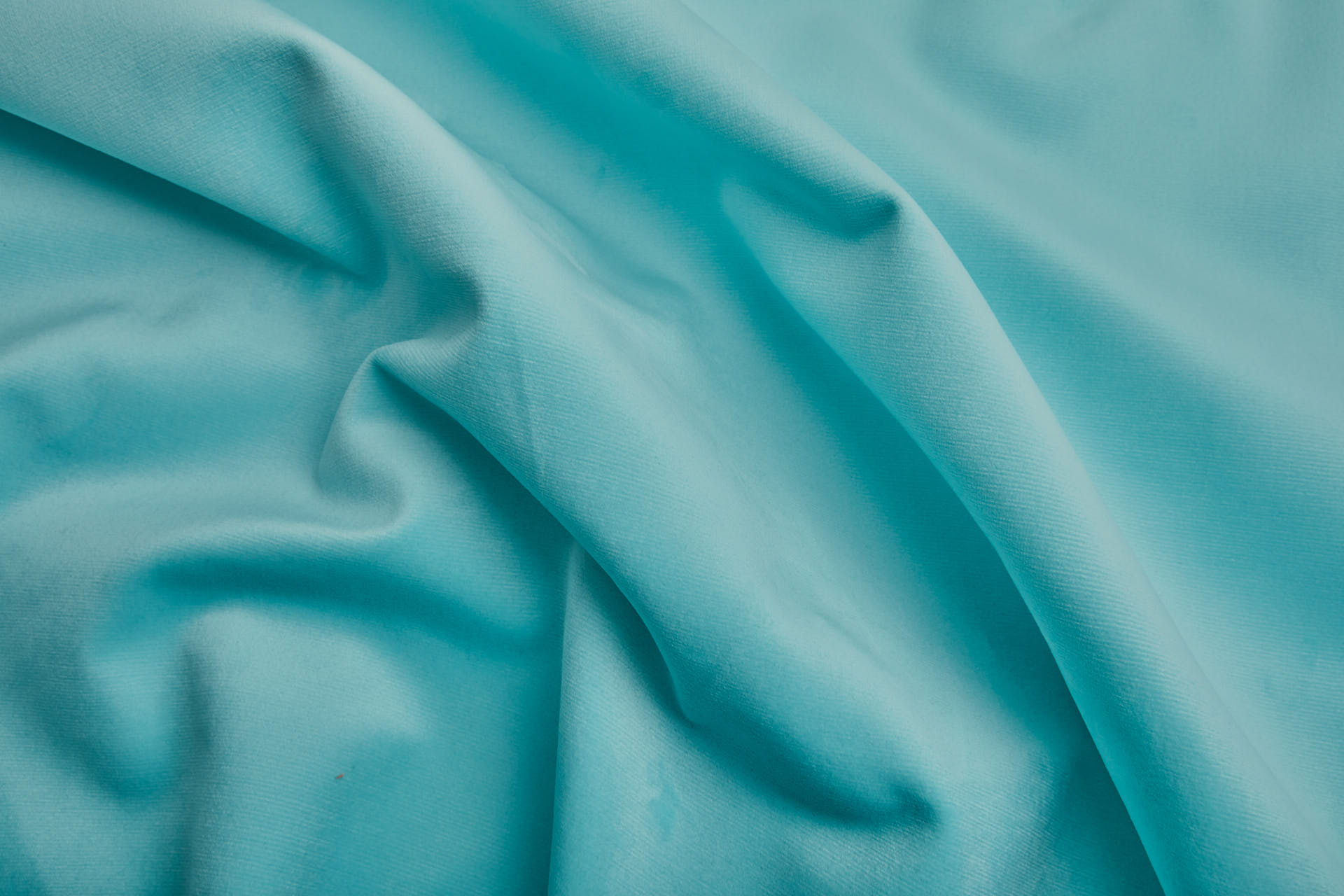 Heavy Cotton Velvet - Aqua fabric, image 2 of 6