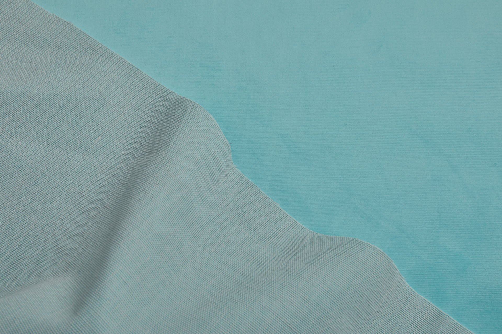 Heavy Cotton Velvet - Aqua fabric, image 6 of 6