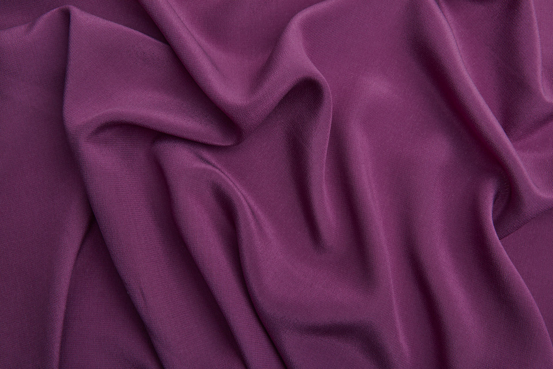 Plum Purple Silk Crepe de Chine fabric, image 5 of 5