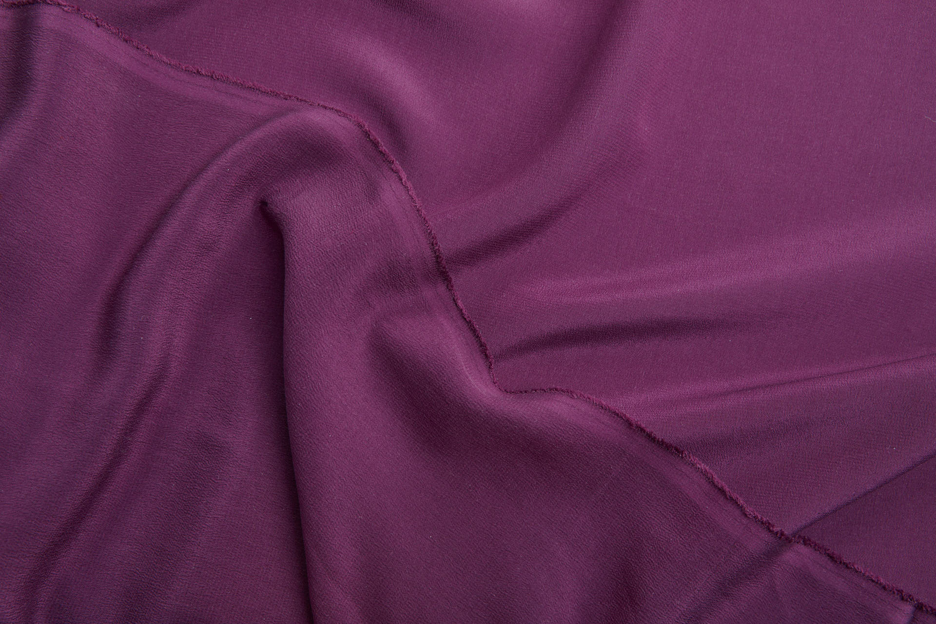 Plum Purple Silk Crepe de Chine fabric, image 4 of 5
