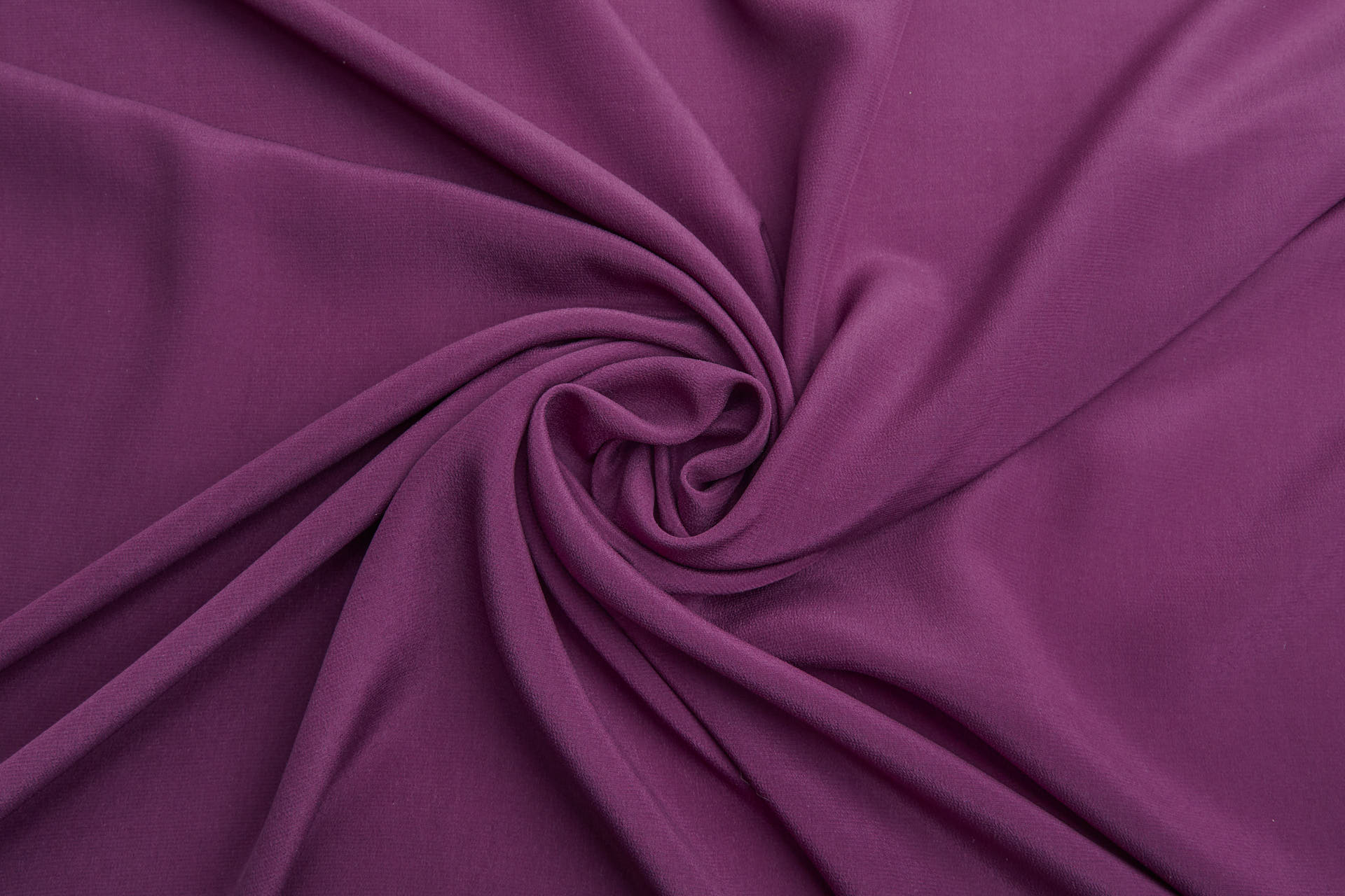 Plum Purple Silk Crepe de Chine fabric