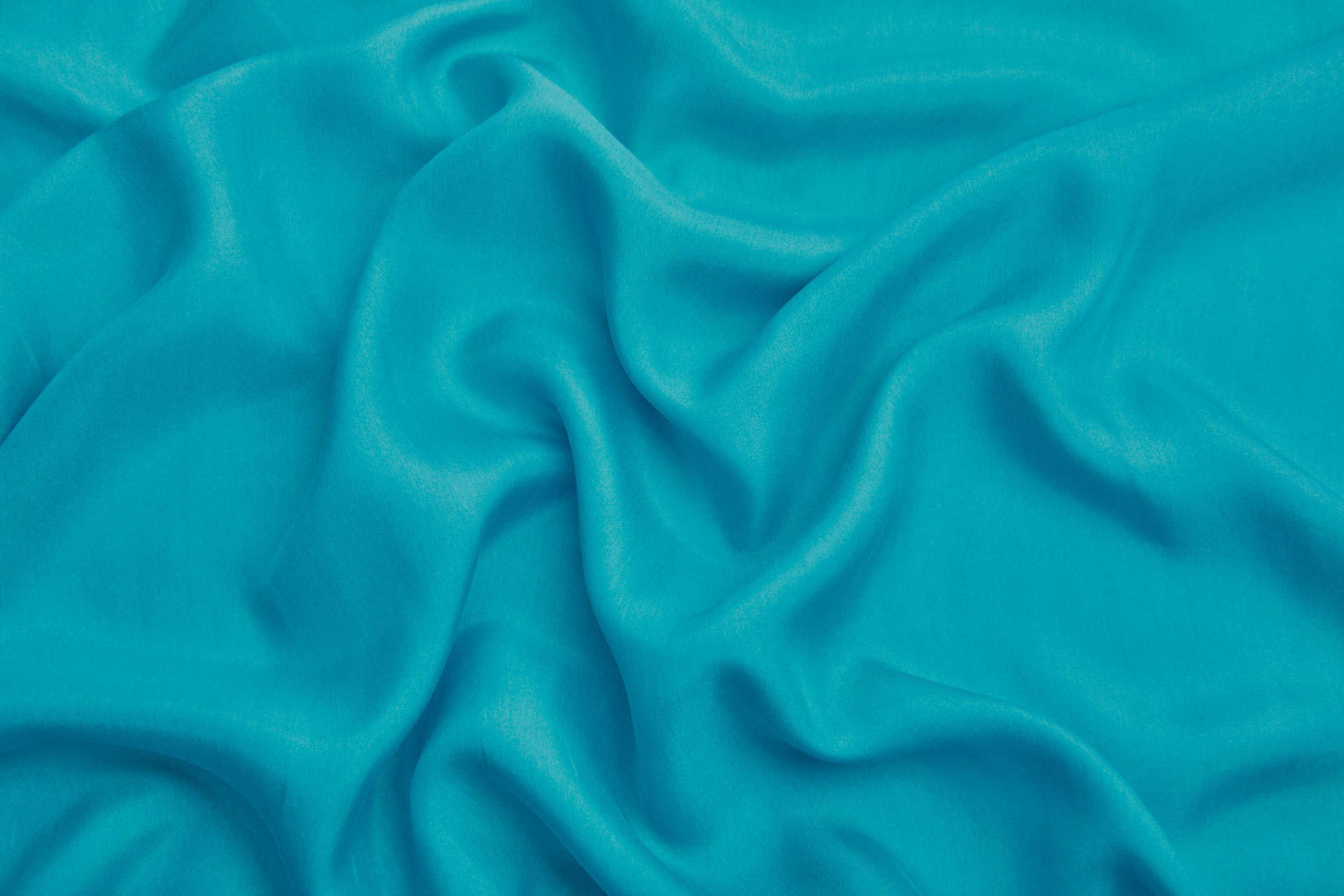Silk Habotai - Teal Turquoise fabric, image 5 of 5