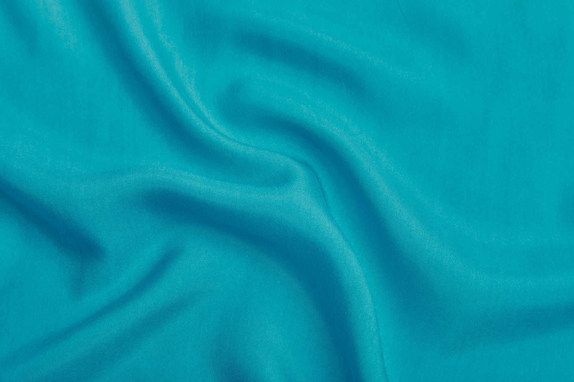 Silk Habotai - Teal Turquoise fabric, image 3 of 5
