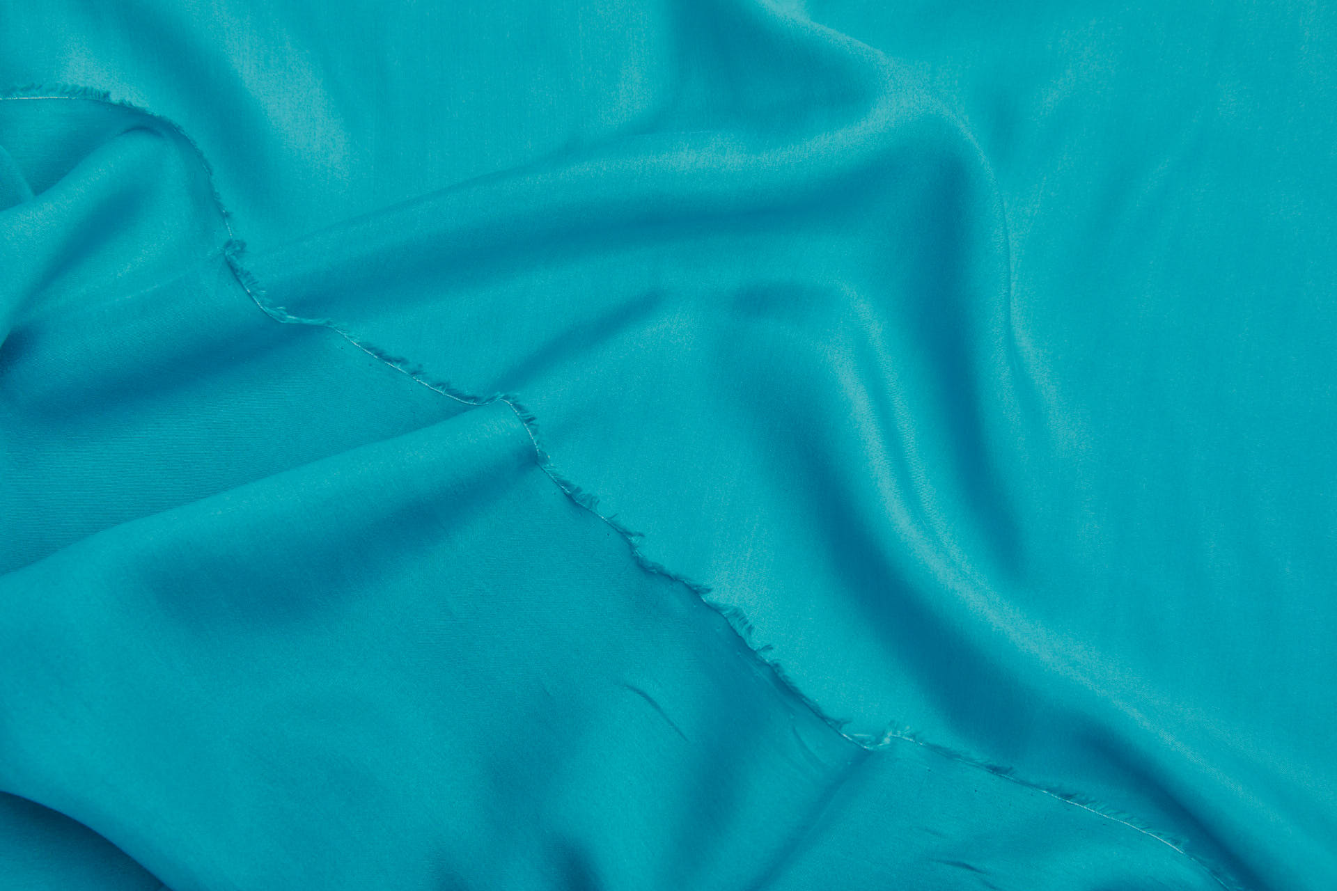 Silk Habotai - Teal Turquoise fabric, image 4 of 5