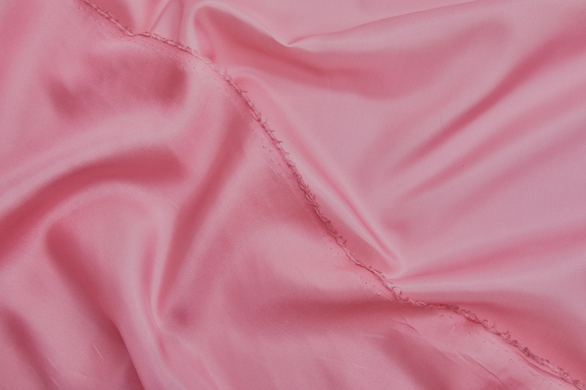Silk Habotai - Flamingo Pink fabric, image 3 of 5
