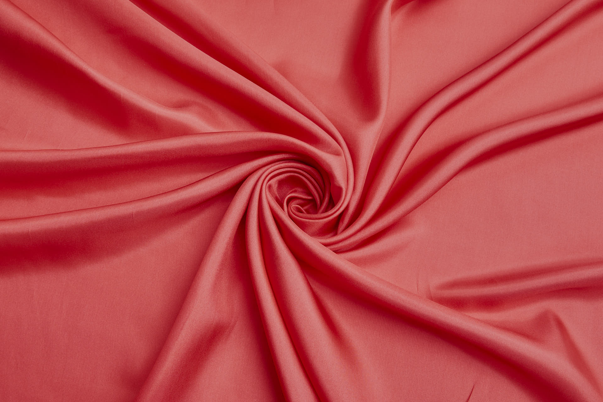 Silk Habotai - India Red fabric