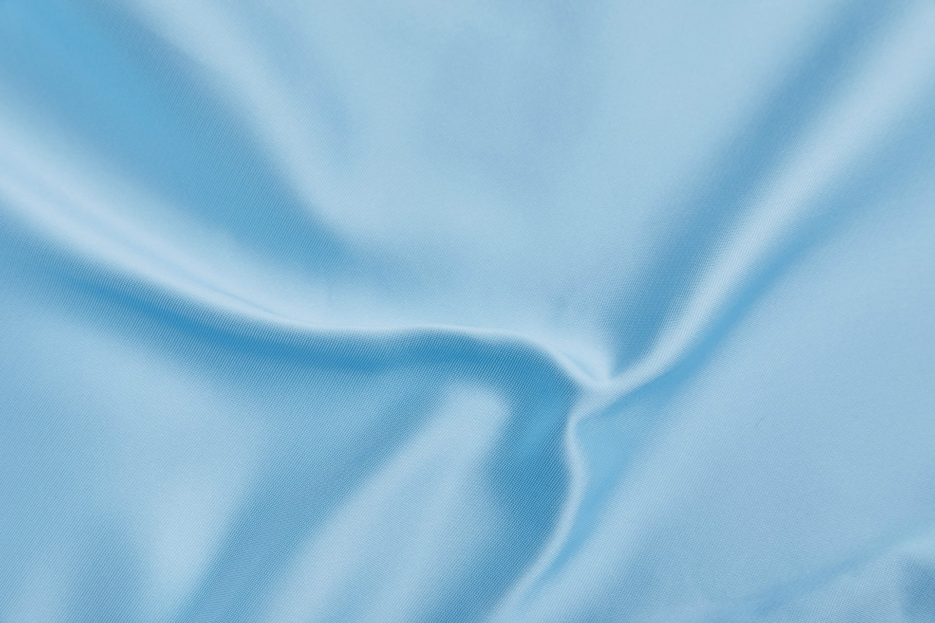 French Double Sided Acetate Duchess Satin - Ivory shot Sky Blue fabric, image 9 of 10