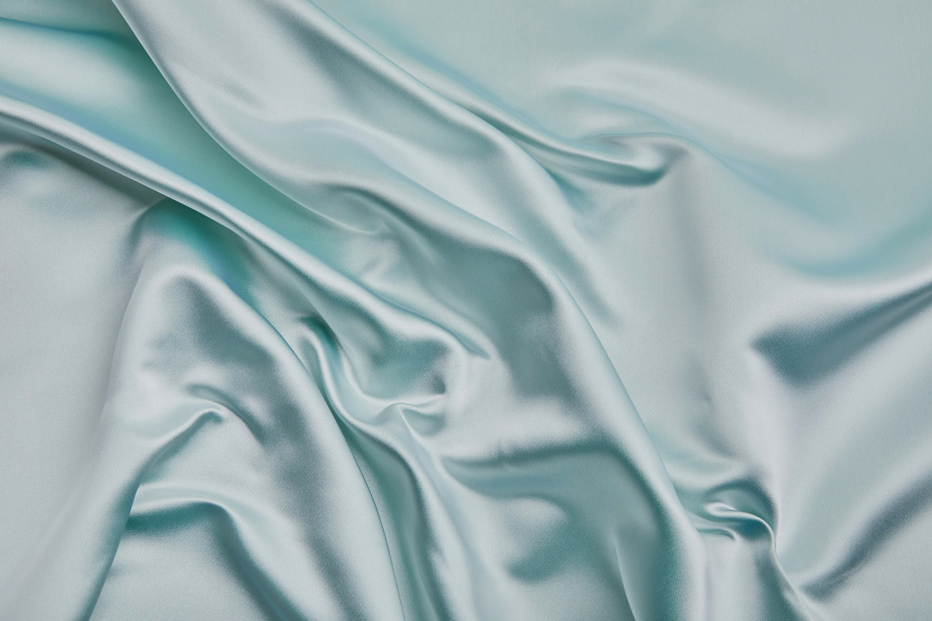 French Double Sided Acetate Duchess Satin - Ivory shot Emerald Green fabric, image 10 of 10