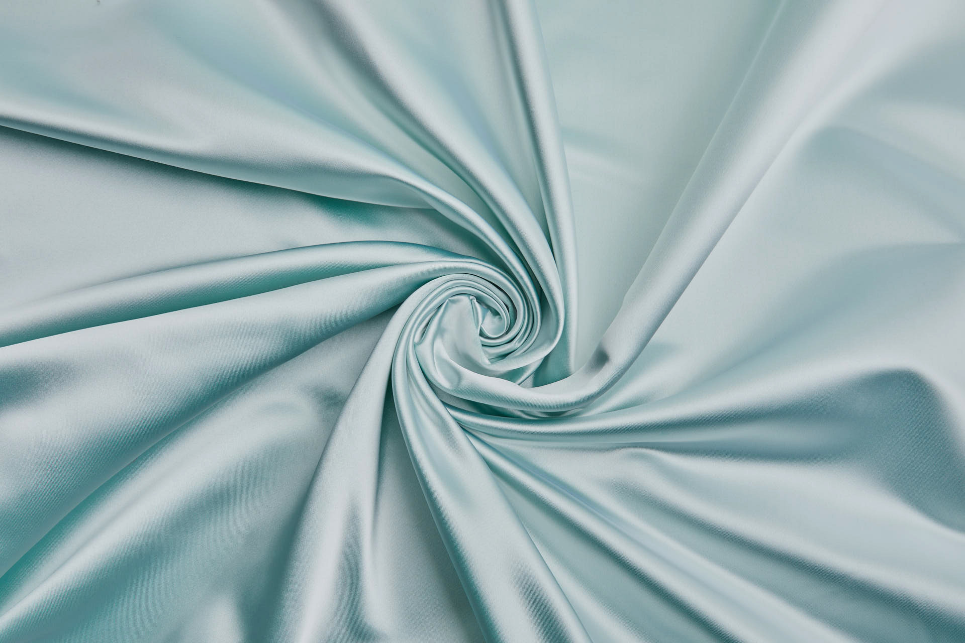 French Double Sided Acetate Duchess Satin - Ivory shot Emerald Green fabric, image 3 of 10