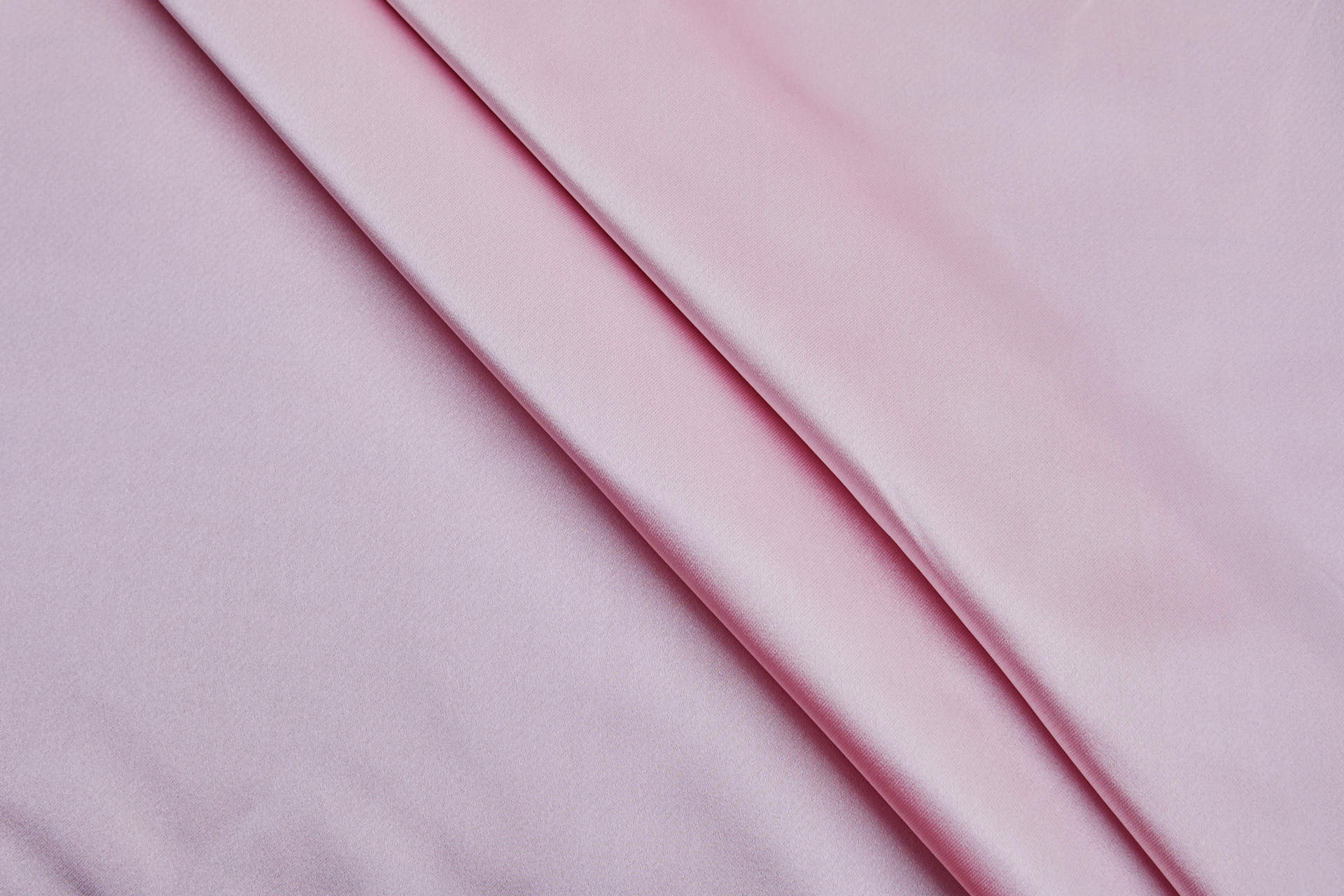 French Double Sided Acetate Duchess Satin - Ivory shot Bright Pink fabric, image 2 of 10