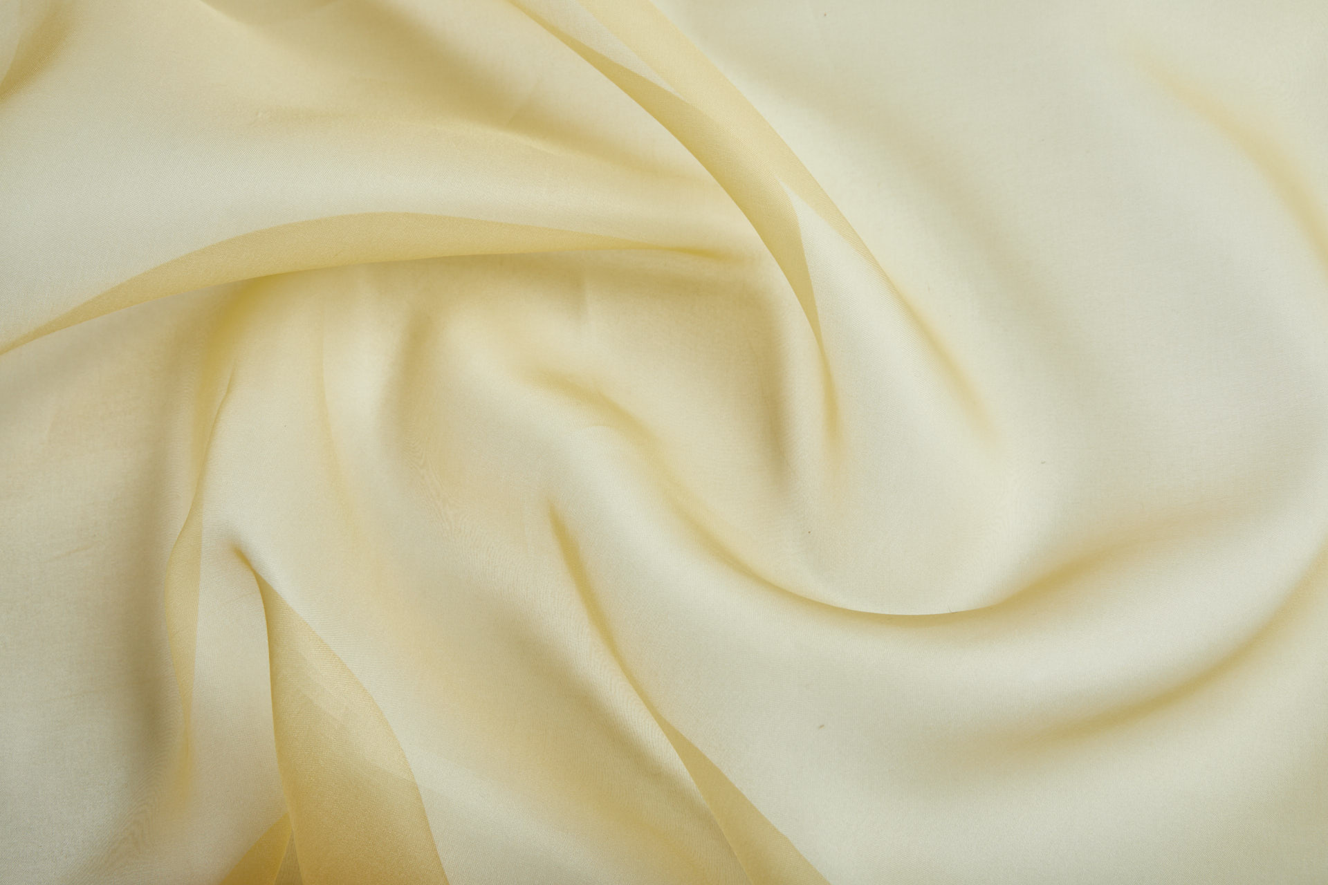 Chinese Silk Organza - Pale Banana fabric, image 3 of 6