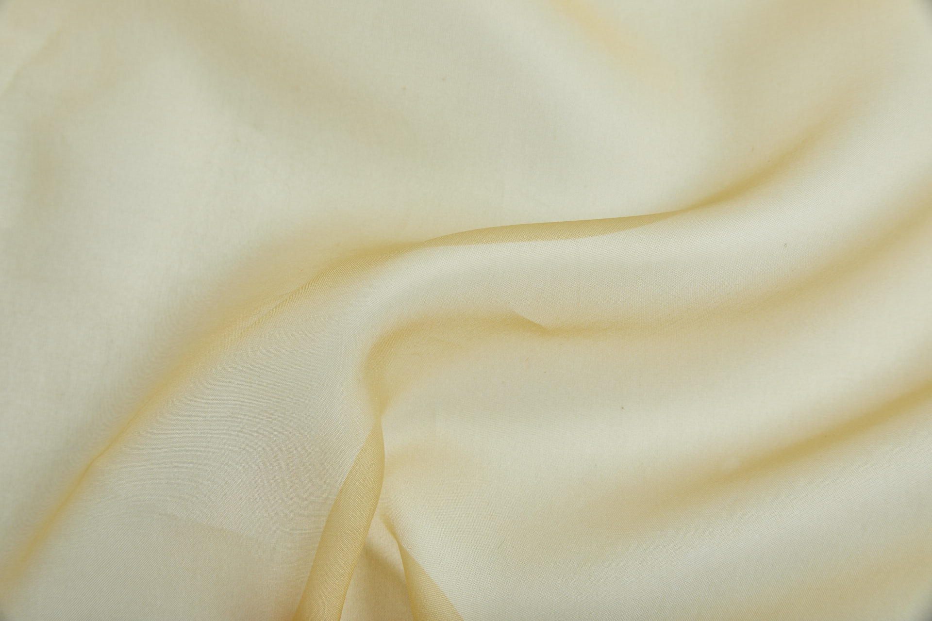 Chinese Silk Organza - Pale Banana fabric, image 5 of 6