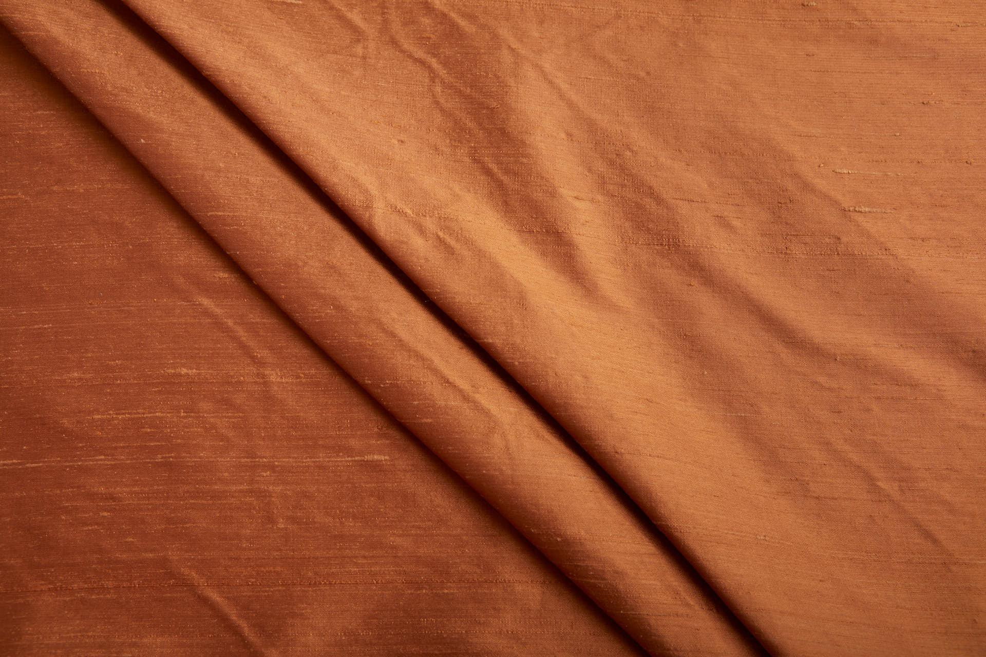 Textured Silk Dupion - Cinnamon fabric, image 2 of 6