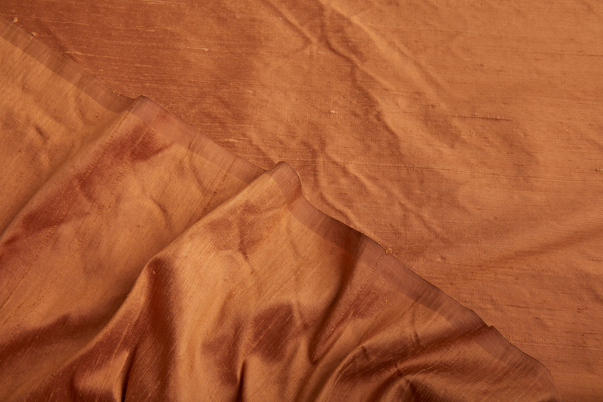 Textured Silk Dupion - Cinnamon fabric, image 4 of 6