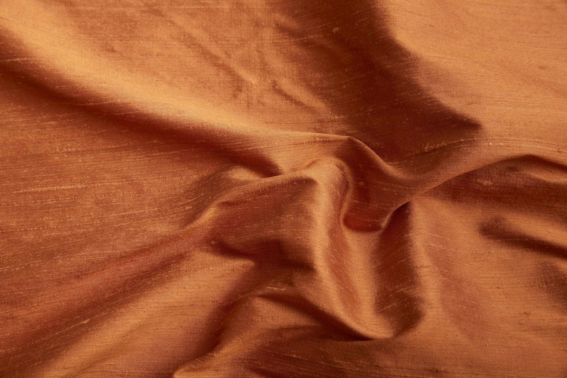 Textured Silk Dupion - Cinnamon fabric, image 5 of 6