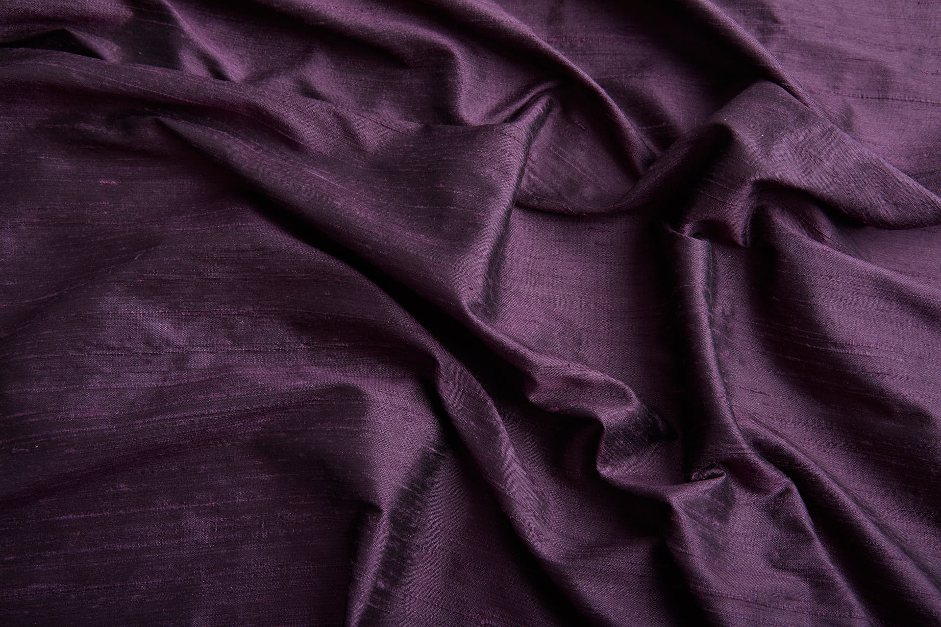 Textured Silk Dupion - Purple shot Black fabric, image 6 of 6