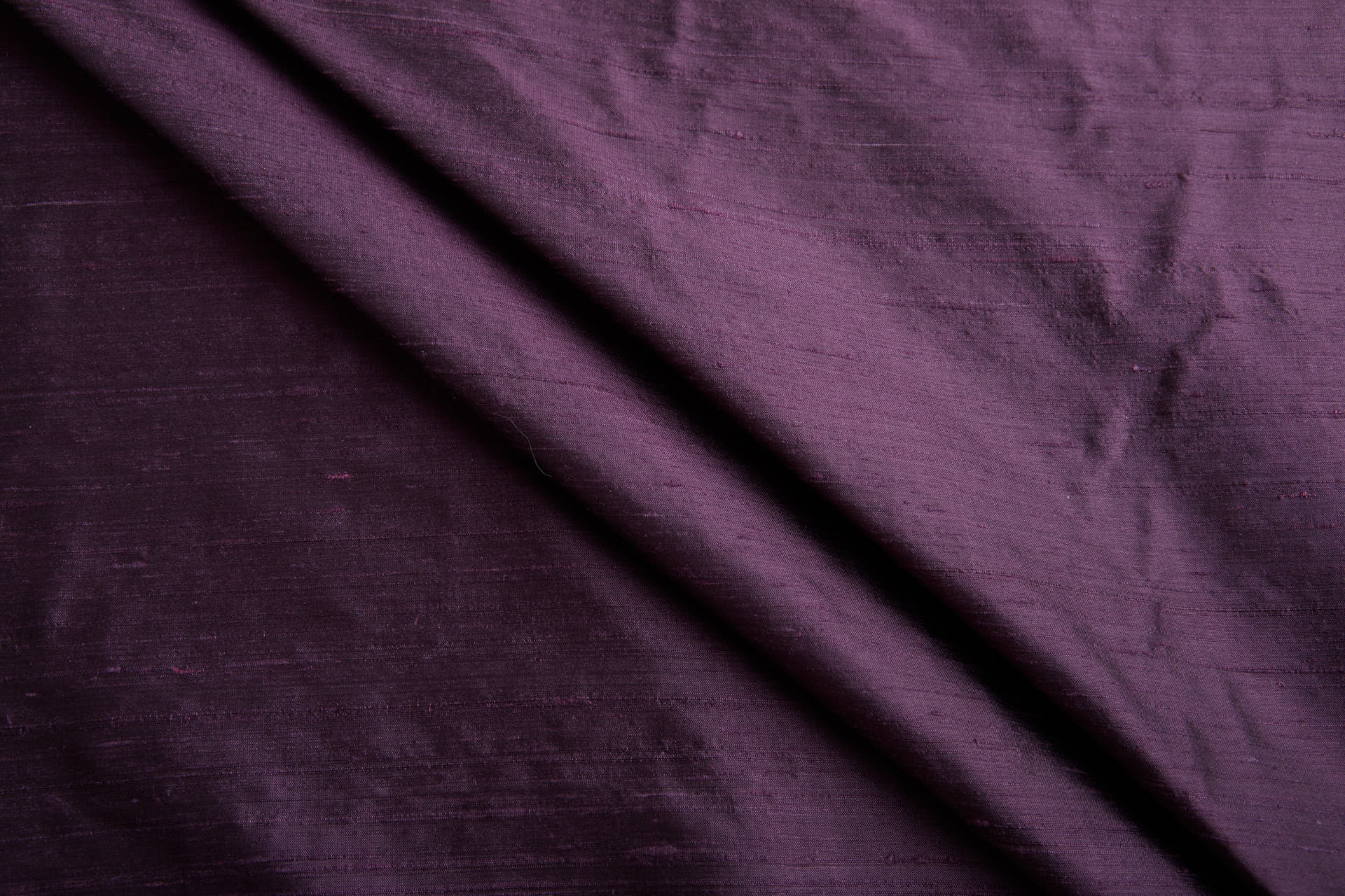 Textured Silk Dupion - Purple shot Black fabric, image 2 of 6