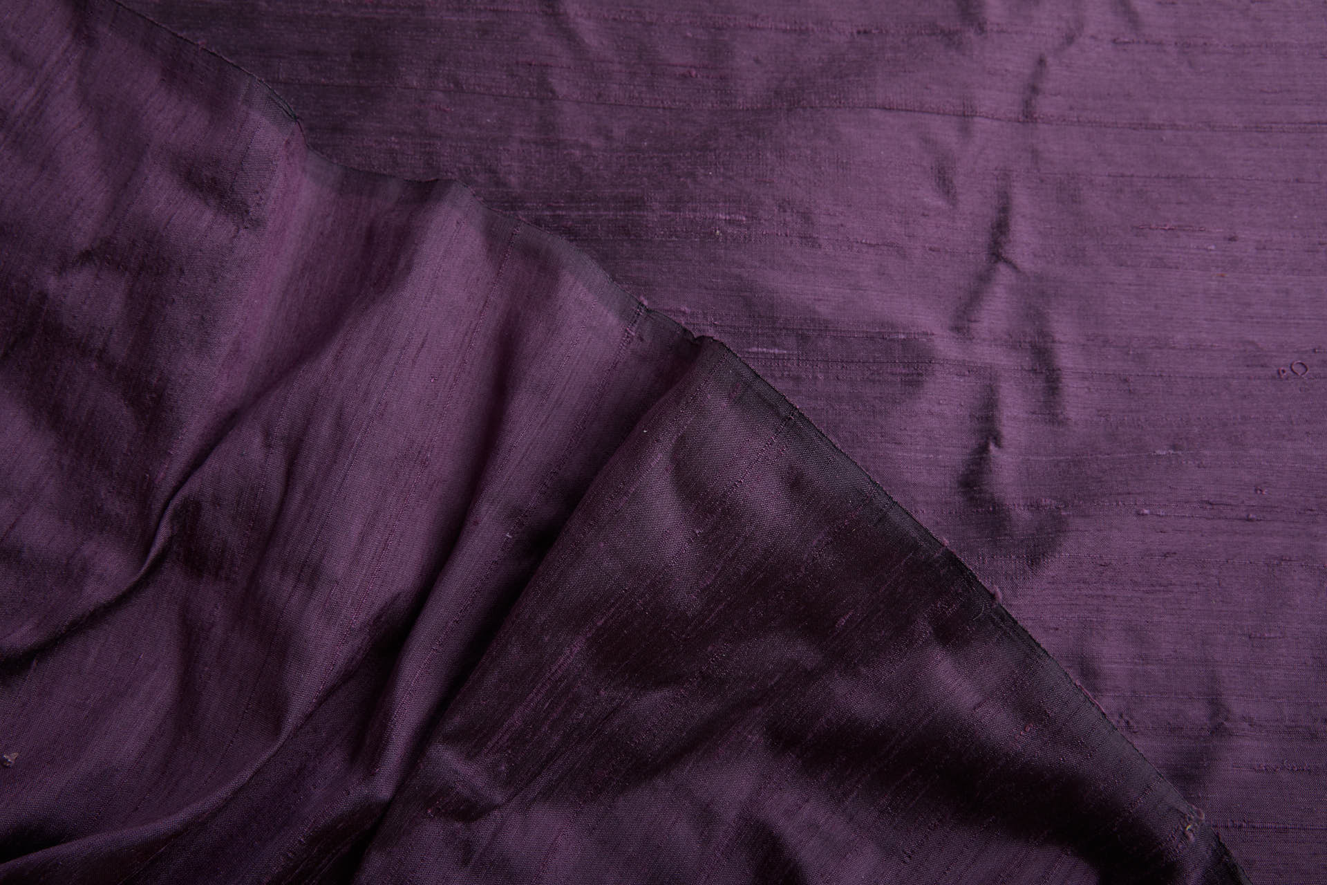 Textured Silk Dupion - Purple shot Black fabric, image 4 of 6