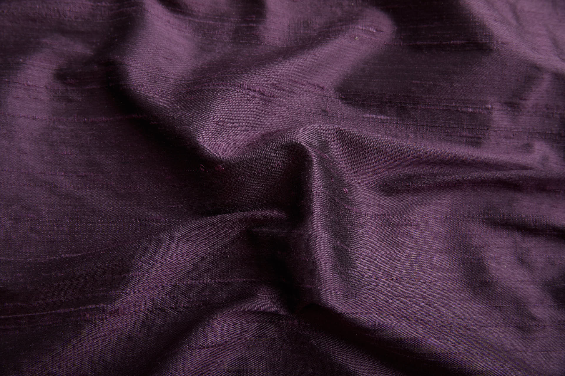 Textured Silk Dupion - Purple shot Black fabric, image 5 of 6
