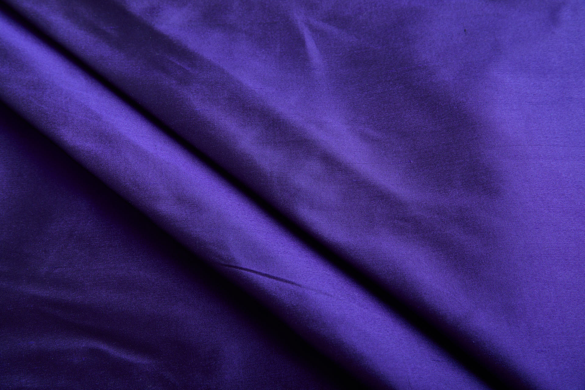 Silk Dupion - Indigo Purple shot Black fabric, image 6 of 6
