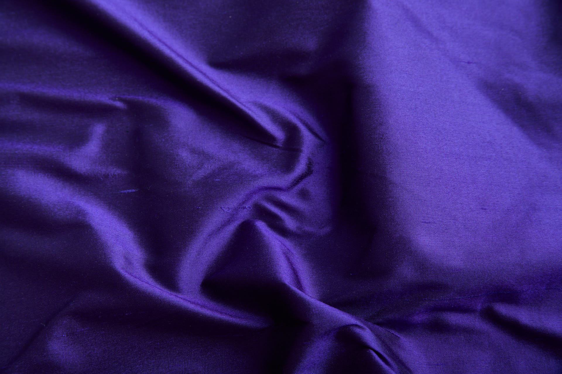 Silk Dupion - Indigo Purple shot Black fabric, image 5 of 6