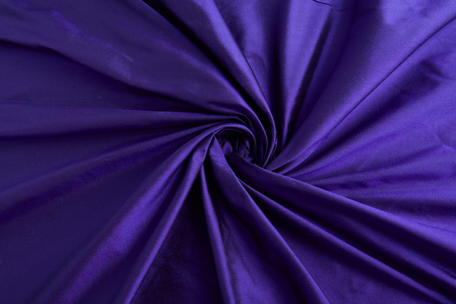 Silk Dupion - Indigo Purple shot Black fabric