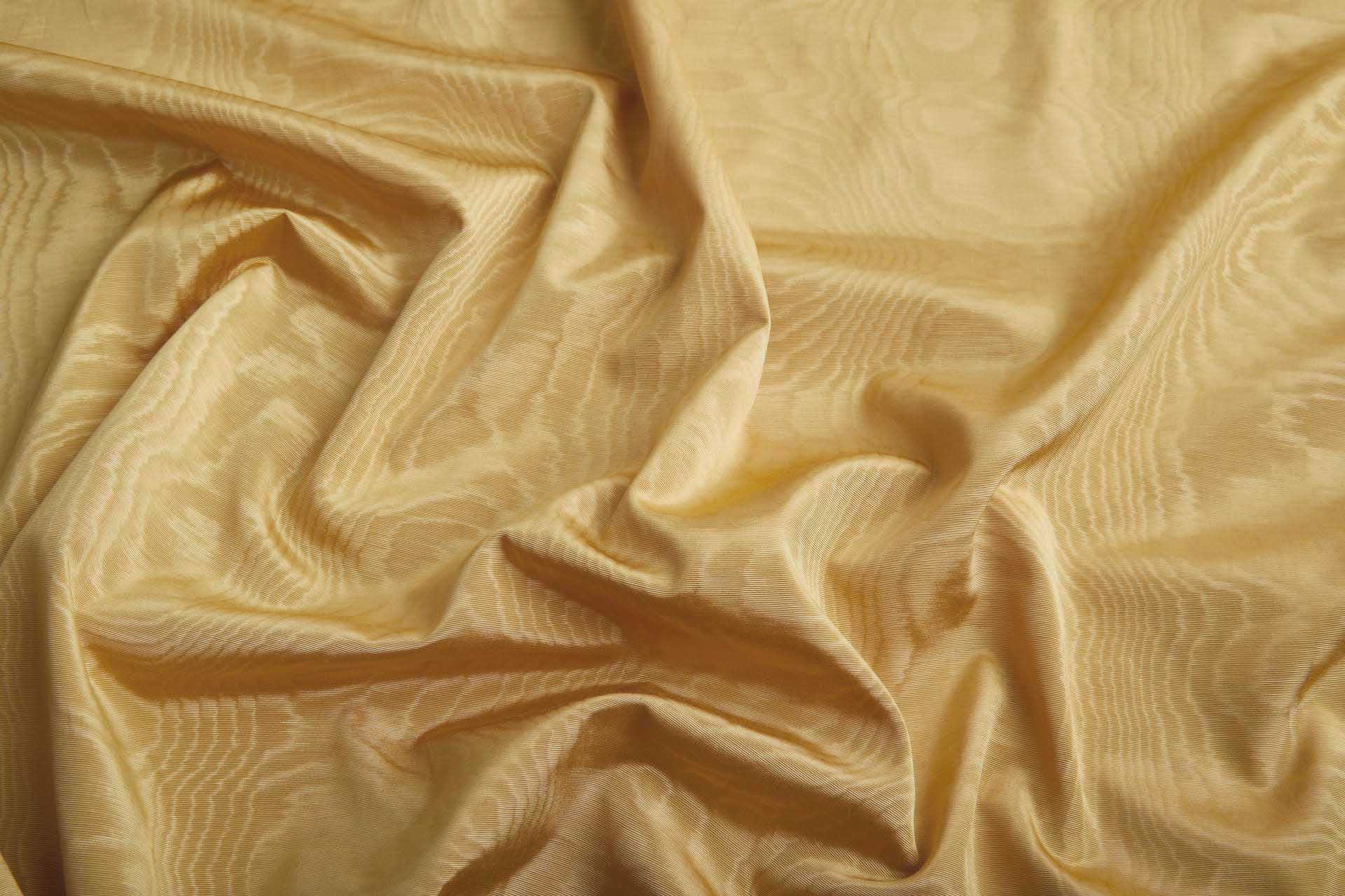 Limited Stock Moire Grosgrain - New Pale Gold fabric, image 5 of 8